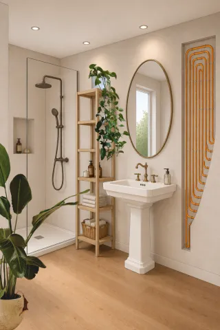 Riscaldamento elettrico a parete per il bagno